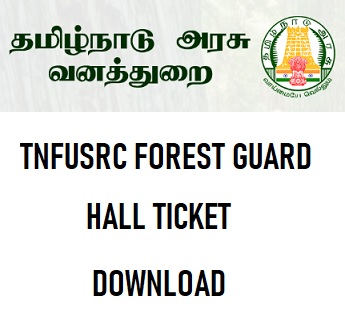 TNFUSRC Forest Guard Hall Ticket